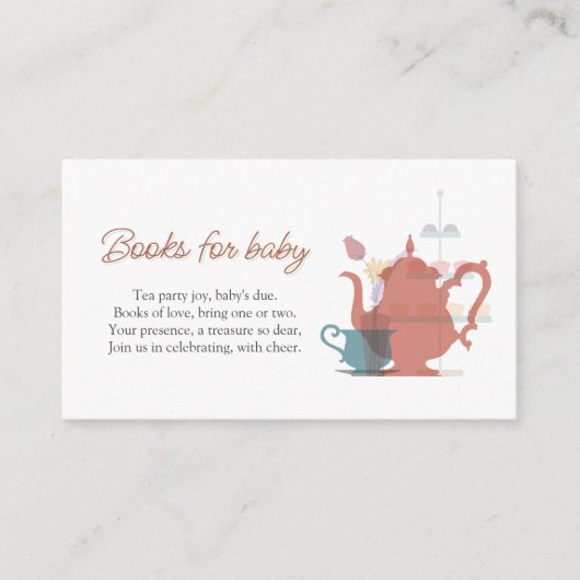 Baby shower Tea Party Schattige Minimalist Boho Ne Informatiekaartje (Voorkant)