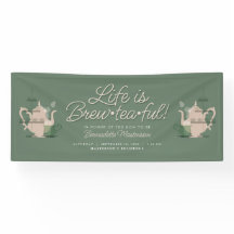 Baby shower Tea Party Schattige Minimalistisch Chi