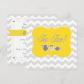 baby shower Tea Time! Kaart (Voorkant / Achterkant)