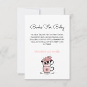 Baby shower Teacup & Flowers Breng een aanvraag vo Kaart (Voorkant)