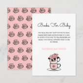 Baby shower Teacup & Flowers Breng een aanvraag vo Kaart (Voorkant / Achterkant)