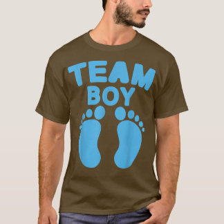 Baby shower Team Boy Baby Party voetafdrukken Gesl T-shirt