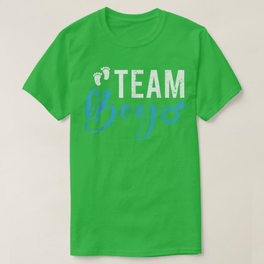 Baby shower Team Boy Future Parents T-shirt (Design voorkant)