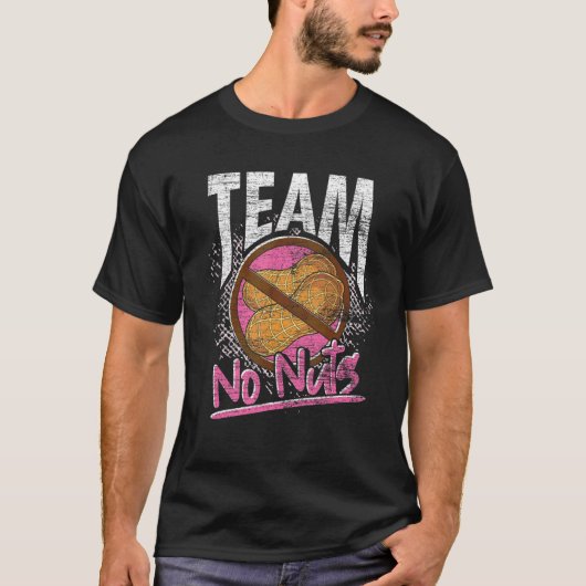 Baby shower Team Girl Team No Nuts Gender onthulle T-shirt (Voorkant)