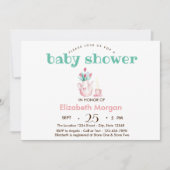 Baby shower Teapot Flowers Kaart (Voorkant)