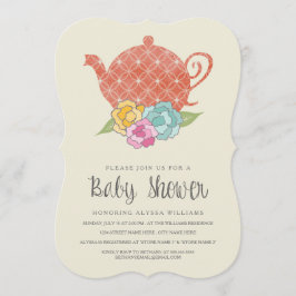 Baby shower Teapot Kaart