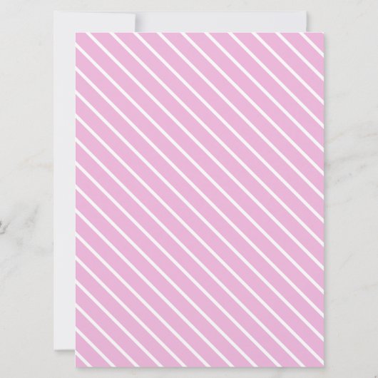 Baby shower, teddy ballons meisje dat mama kent kaart (Achterkant)