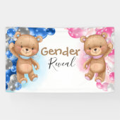 Baby shower Teddy Balloons Spandoek (Horizontaal)