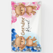 Baby shower Teddy Balloons Spandoek (Verticaal)