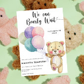 Baby shower Teddy Bear-ballonnen Kaart