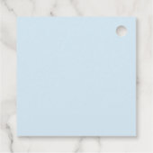 Baby shower Teddy Bear Blue Stars Dank je Bedankjes Labels (Achterkant)