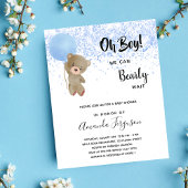 Baby shower Teddy Bear Boy Blue Invitation