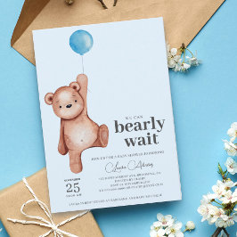 Baby shower Teddy Bear Boy Kaart