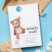 Baby shower Teddy Bear Boy Kaart