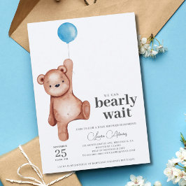 Baby shower Teddy Bear Boy Kaart