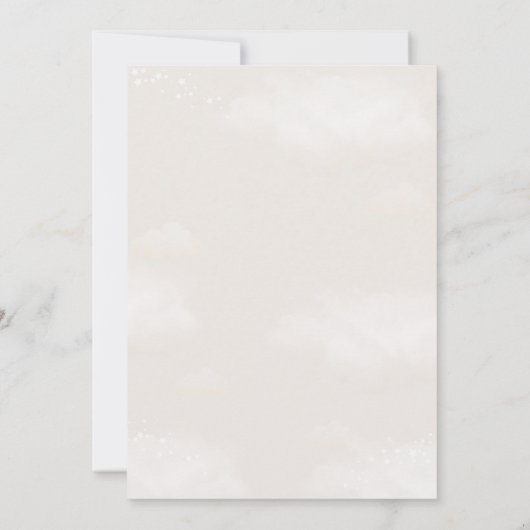 Baby shower Teddy Bear Boy Kaart (Achterkant)