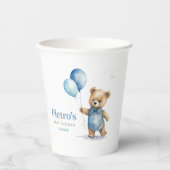 Baby shower Teddy Bear Boy Papieren Bekers (Voorkant)