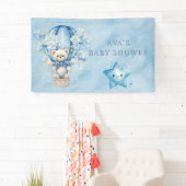Baby shower Teddy Bear Hot Air Ballon Boy Spandoek (Insitu)