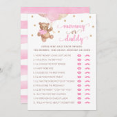 Baby shower Teddy Bear Kaart (Voorkant / Achterkant)