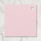 Baby shower Teddy Bear Pink Stars Dank je Bedankjes Labels (Achterkant)