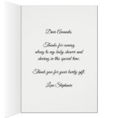 Baby shower Teddy Bear Pumpkin Herfst Dank u (Binnen (Rechts))