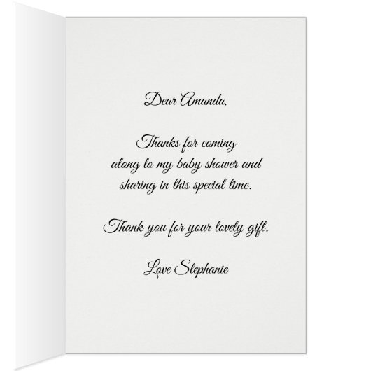 Baby shower Teddy Bear Pumpkin Herfst Dank u (Binnen (Rechts))