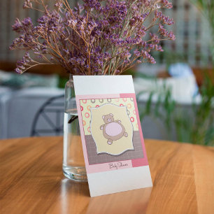 Baby shower Teddy Bear Wenskaarten