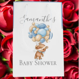 Baby shower Teddy Bearly Wait BOY Medium Cadeauzakje