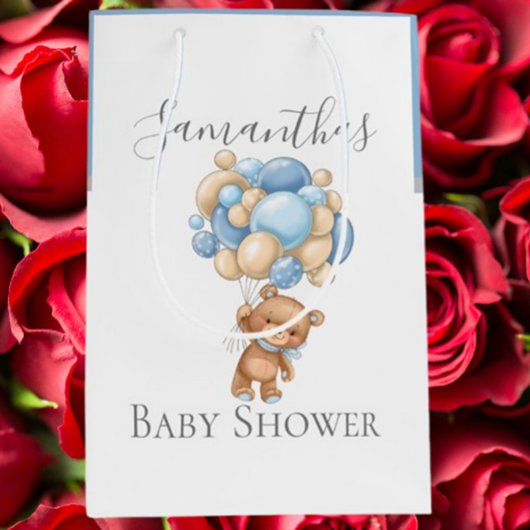Baby shower Teddy Bearly Wait BOY Medium Cadeauzakje