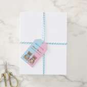 Baby shower Teddy Bears Cadeaulabel (Met Touw)