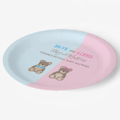Baby shower Teddy Bears Papieren Bordje (Gekanteld)