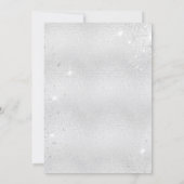 Baby shower teddy beenblauwe zilvervis kaart (Achterkant)