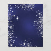 Baby shower teddy beer boy blue budget uitnodiging (Achterkant)