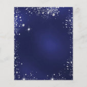 Baby shower teddy beer boy blue budget uitnodiging flyer (Achterkant)