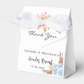 Baby shower teddy beer pampas bedankdoosjes (Voorkant Zijde)