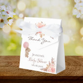 Baby shower teddy beer pampas bedankdoosjes