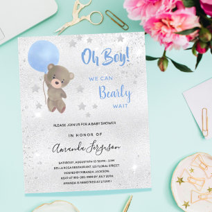 Baby shower teddy beestje