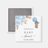 Baby shower teddy berenbok magneet (Voorkant / Achterkant)