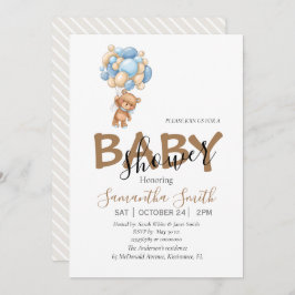 baby shower Teddy feestuitnodigingen Aankondiging