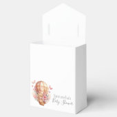 Baby shower Teddy Hot Air ballon, we wachten af Bedankdoosjes (Geopend)