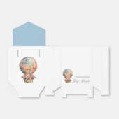 BABY SHOWER Teddy Hot Air Barly Wachten op een luc Bedankdoosjes (Uitgevouwen)