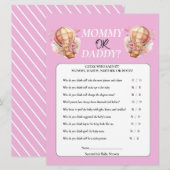 Baby shower Teddy Mouse of Dad Hot Air Balloon Kaart (Voorkant / Achterkant)