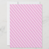 Baby shower Teddy Wisdom Pink Kaart (Achterkant)