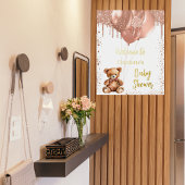 Baby shower teddybeer ballons folie afdrukken