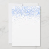 Baby shower teddybeer blauw wit kaart (Achterkant)