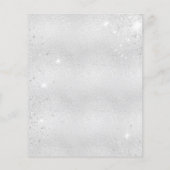 Baby shower Teddybeer Boy Blue Silver Uitnodiging (Achterkant)