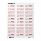 Baby shower teddybeer etiket (Full Sheet)