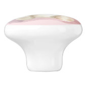 Baby shower teddybeer keramische knop (Zijkant)