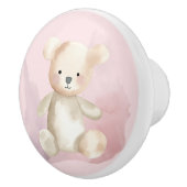 Baby shower teddybeer keramische knop (Rechts)