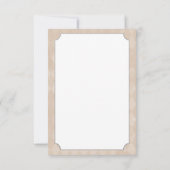 Baby shower teddybeer | Tan Argyle Bedankkaart (Achterkant)